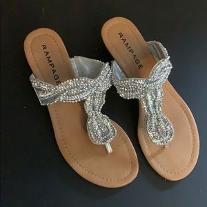 Cute silver sandals